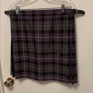 James Pringle Weavers Plaid Purple Kilt Size 16